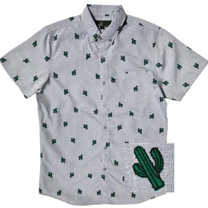 Molokai Cactus Button Down Mens Shirt