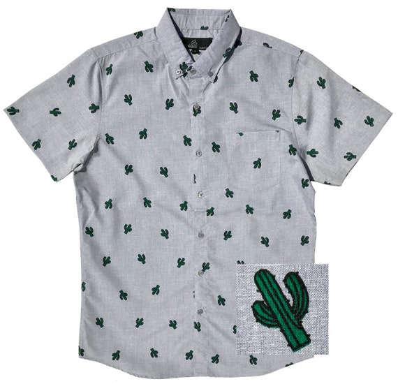 Molokai Kaktus Button Down Herren Hemd - Etsy Schweiz