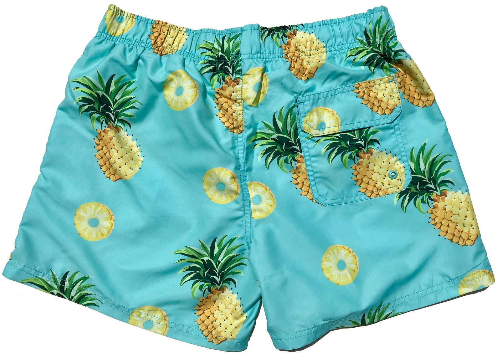 Molokai Pineapple Swim Trunks Etsy
