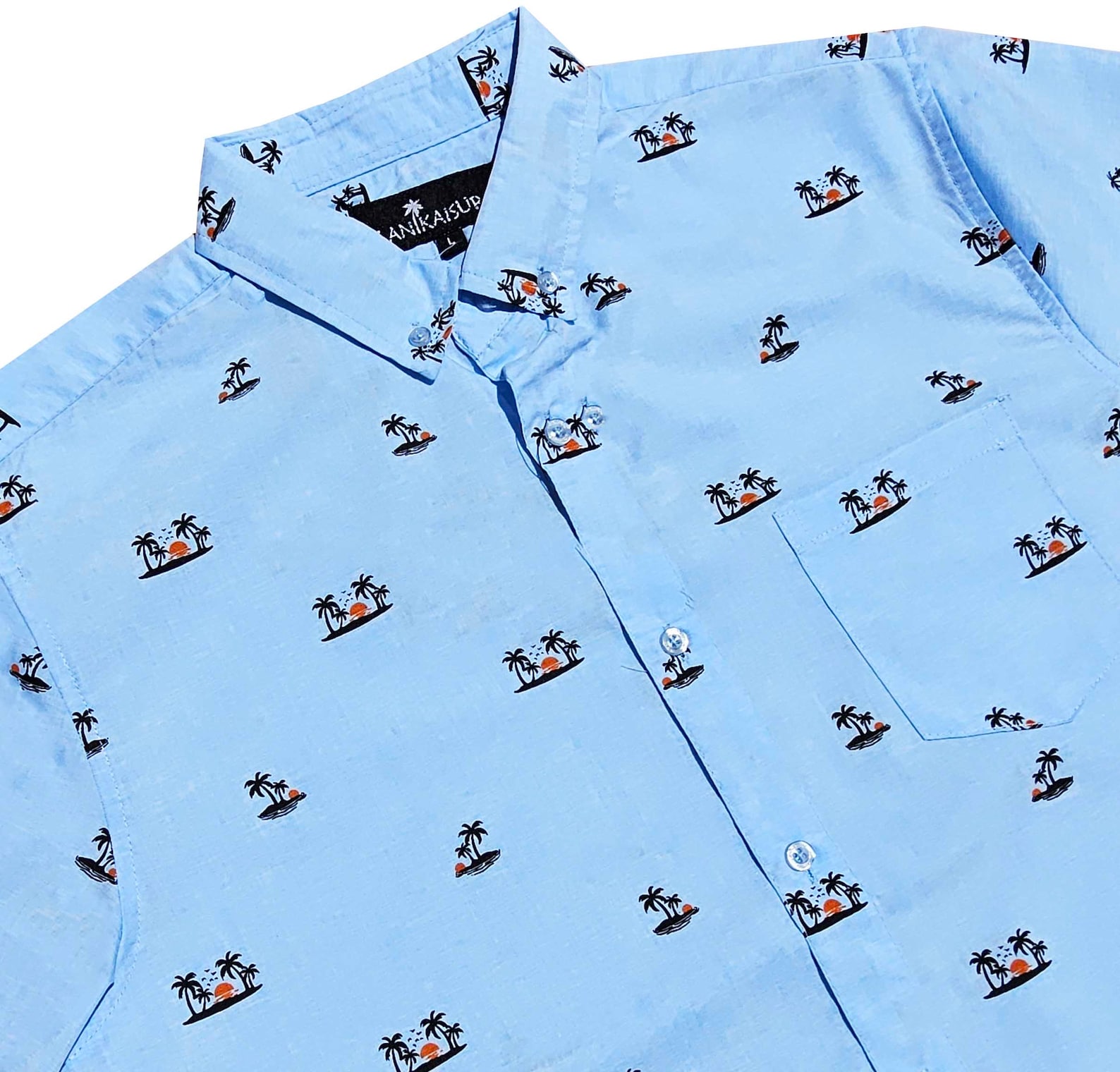 Sunset Button Down Light Blue Sunset Button Down Shirts - Etsy