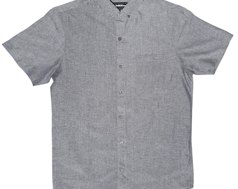 Molokai Solid Charcoal Grey Button Down Shirt