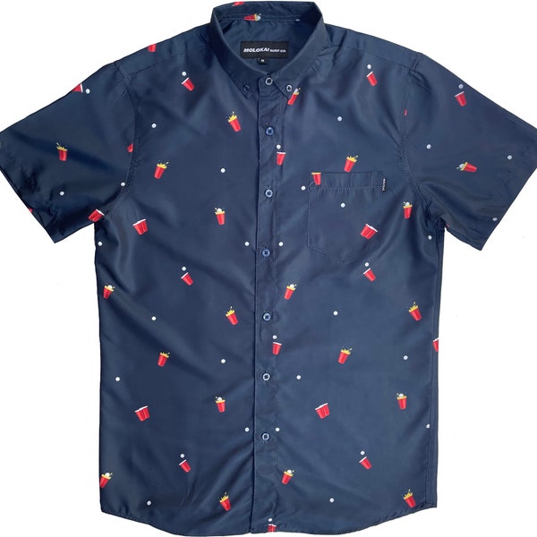 Button up Beer Shirt Etsy