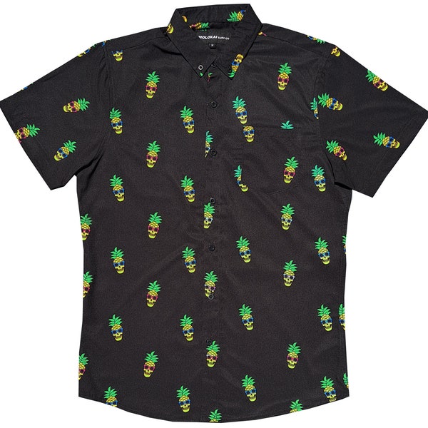 Molokai Pineapple Tropical Skull Shirt