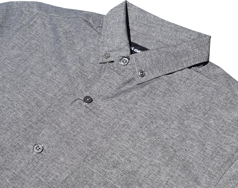 Molokai Solid Charcoal Grey Button Down Shirt image 2