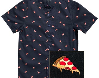 Camisa abotonada para niños con pizzas de la marina de Molokai