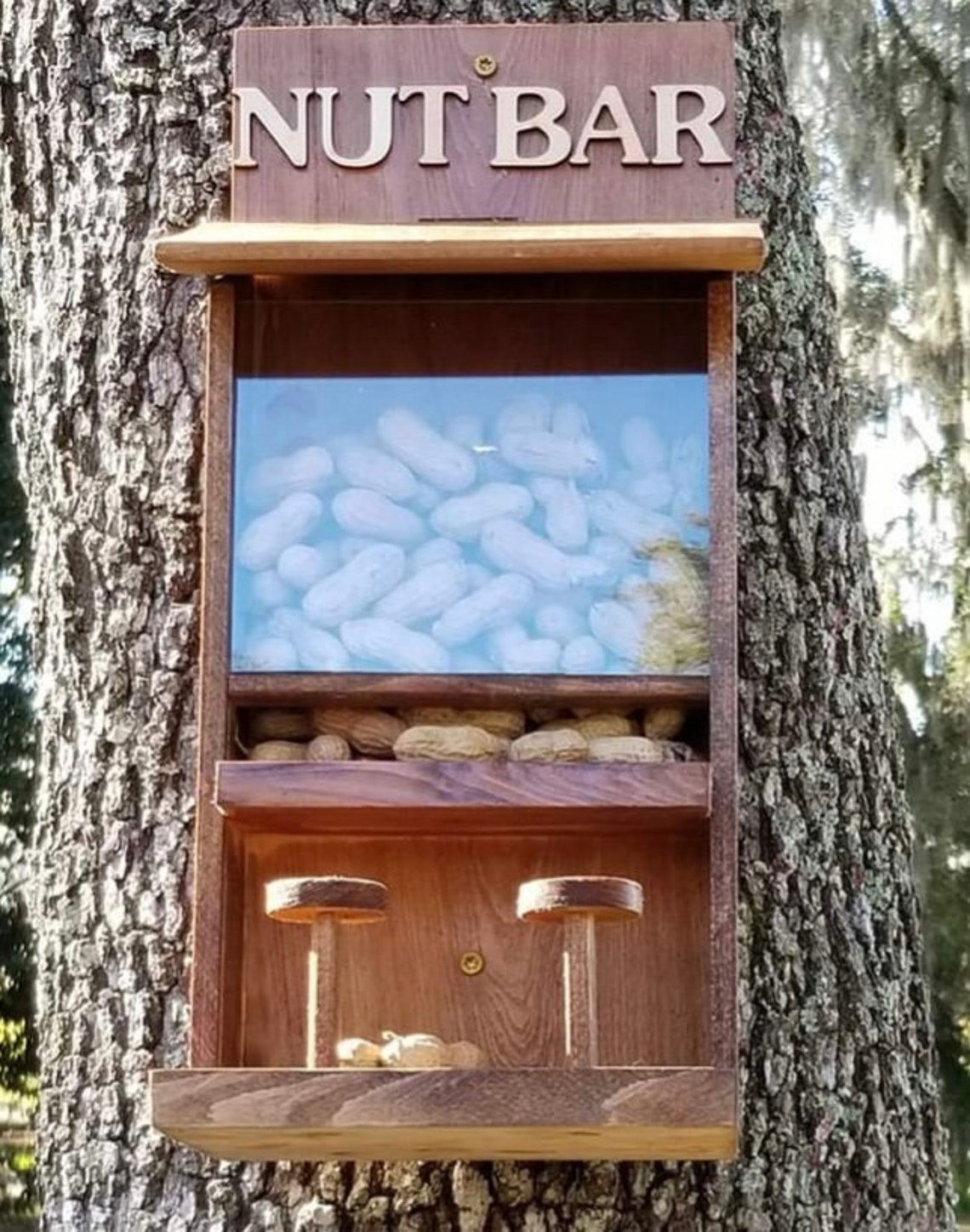 Nut Bar Squirrel Feeder funny gift fathers day Etsy