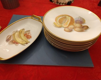 Vintage Thomas Dessert Plates and Fruit Plate