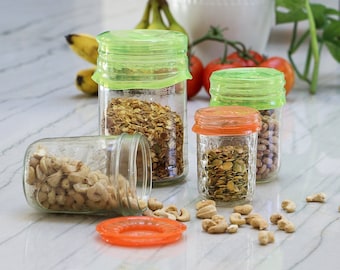 Reusable Silicone Bottle, Jar, & Produce Covers - Plastic-Free Capflex Stretch Veggie Lids