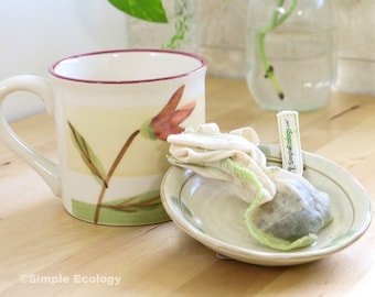 Organic Cotton Reusable Strainer Bag: Loose Leaf Tea & Coffee Filter