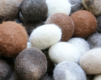 Handmade California Grown Alpaca Wool Dryer Balls Set from Happy Alpacas