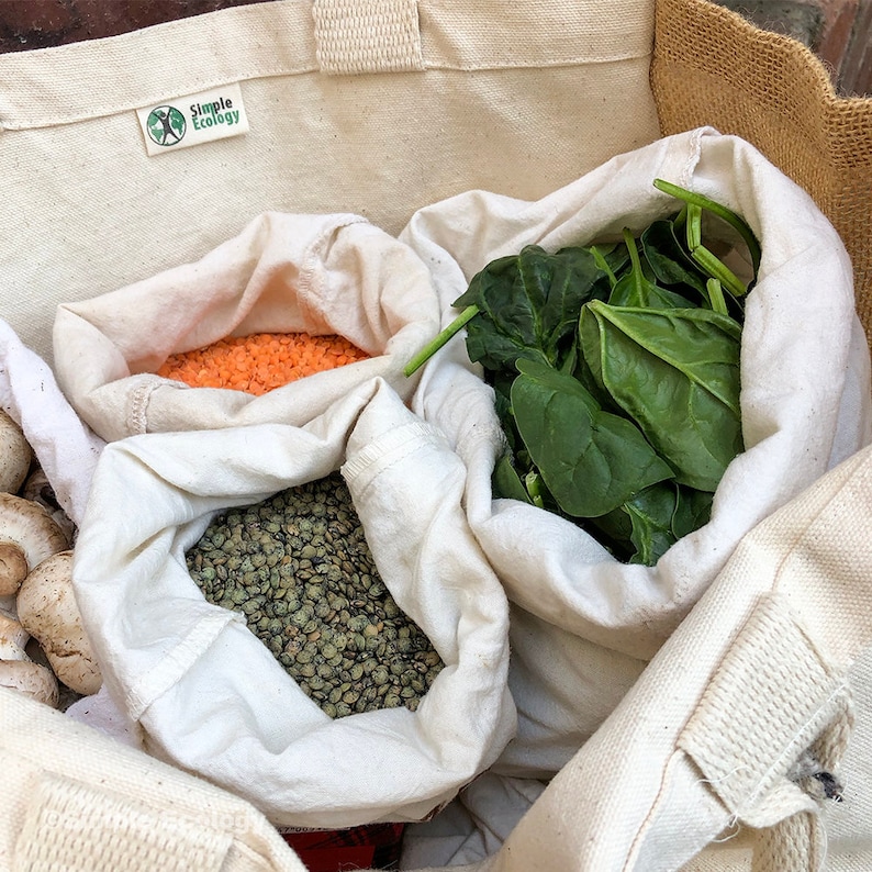 Reusable Mesh & Muslin Produce Bag Set - Thumbnail 3