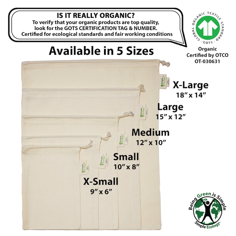 Reusable Mesh & Muslin Produce Bag Set - Thumbnail 4