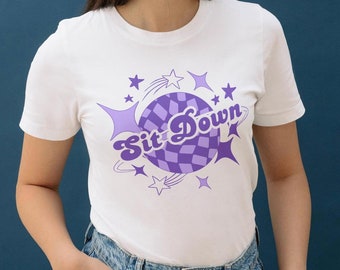 Sit Down Disco Stars Teacher T-Shirt, Funny Teacher T-Shirt, Teacher Tee, Elementary Shirt, Middle School Shirt, High School Shirt, Retro