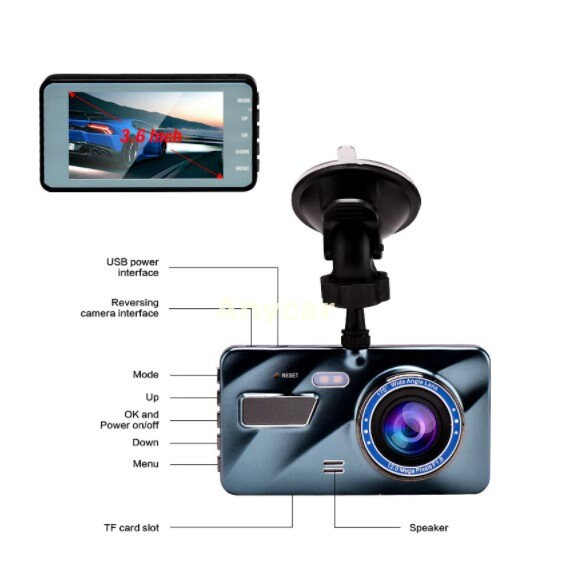 dash cam avant arriere
