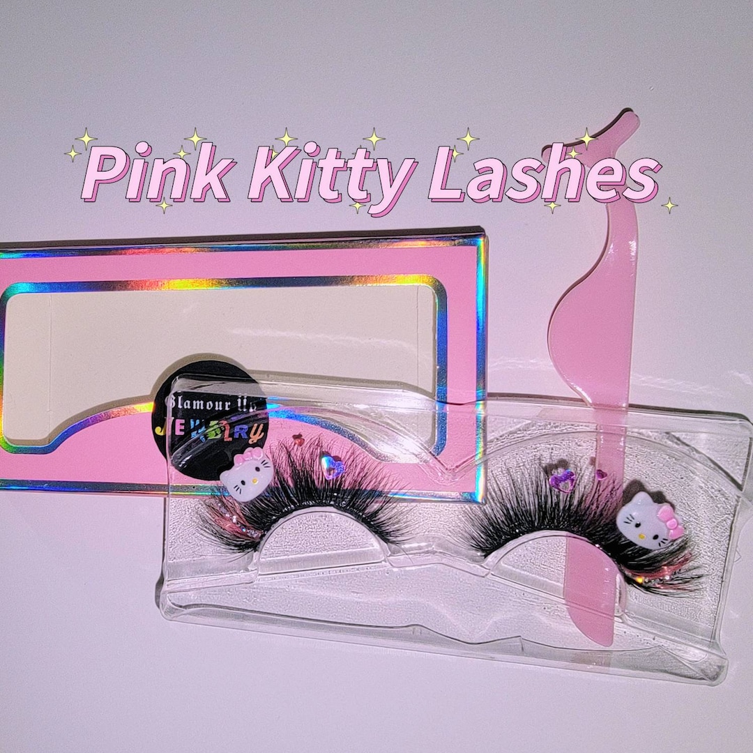 Pink Kitty Lashes Etsy