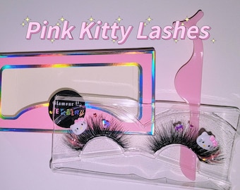 Pink Kitty Lashes Etsy
