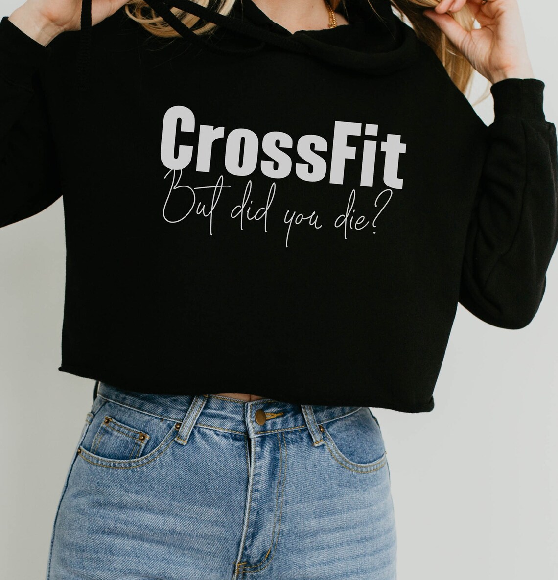 Funny Crossfit Crop hoodie Crossfit TShirt Crossfit crop Etsy