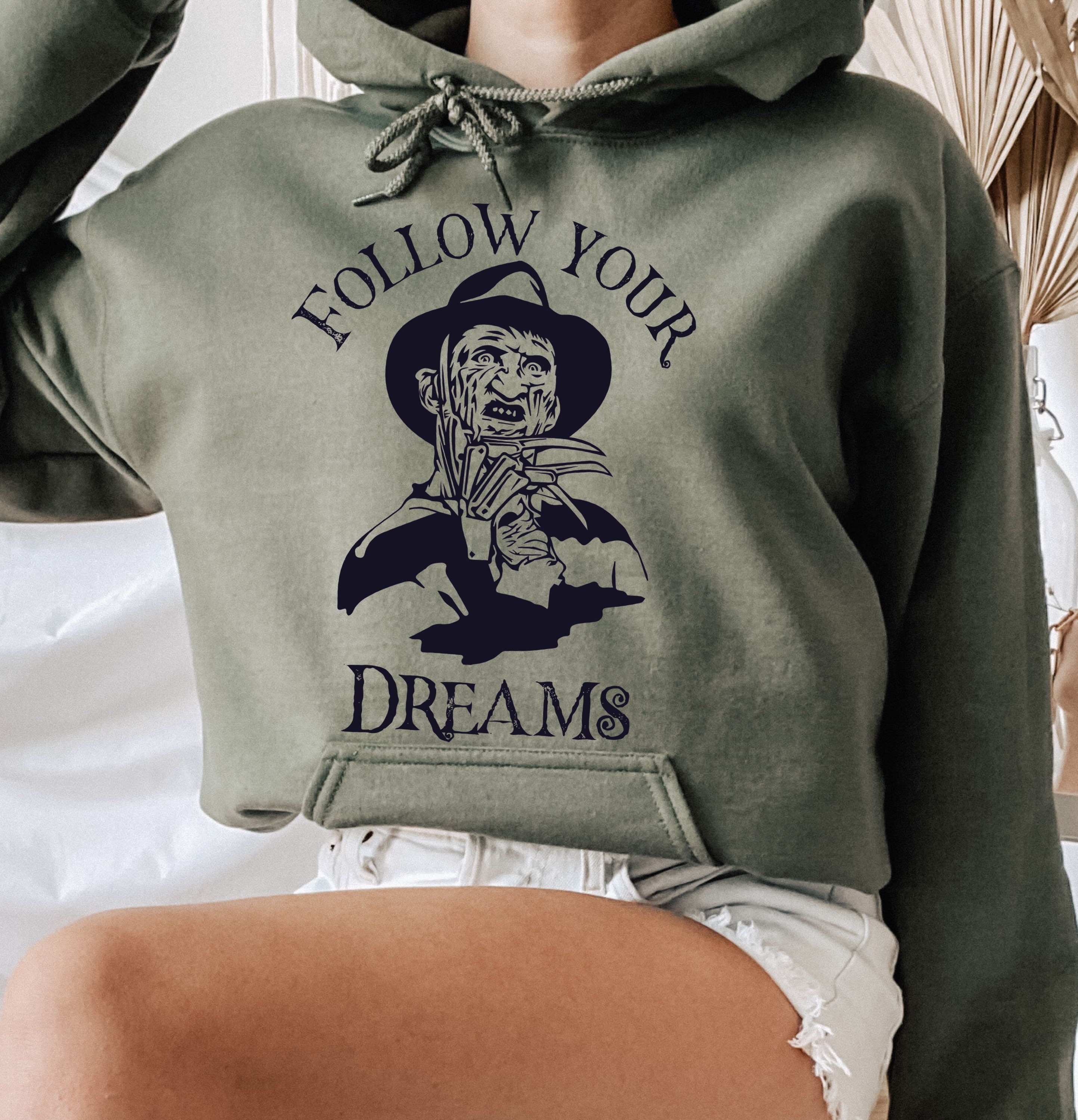 Freddy Krueger Hoodie Horror Halloween A Nightmare On Elm | Etsy