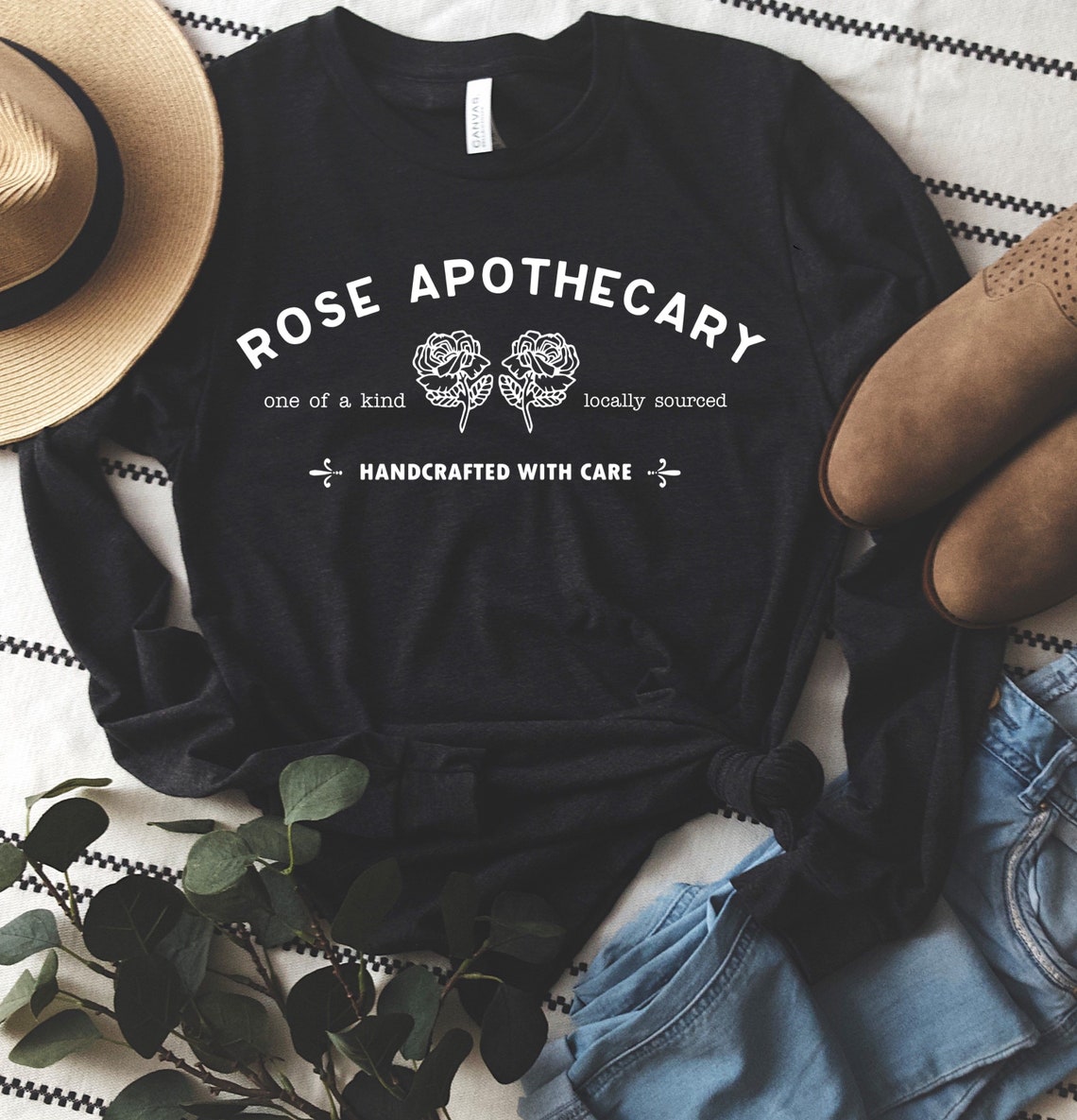 Rose apothecary shirt adult long sleeve Locally sourced | Etsy