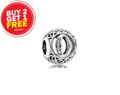 Pandora Alphabet Charm Vintage O for Pandora Bracelet, Mother s Day Gift, Gift for Mom, Birthday Gift