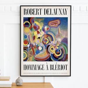 Robert Delaunay Exhibition Poster Print, Museum Quality, Paris Poster, Eiffel Tower Painting, French Art Print, Various Sizes Available