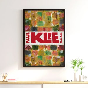 Paul Klee Exhibition Poster - Gallery Print - Wall Art Decor - Paul Klee Print - Multiple Sizes Available - Vintage Art Print