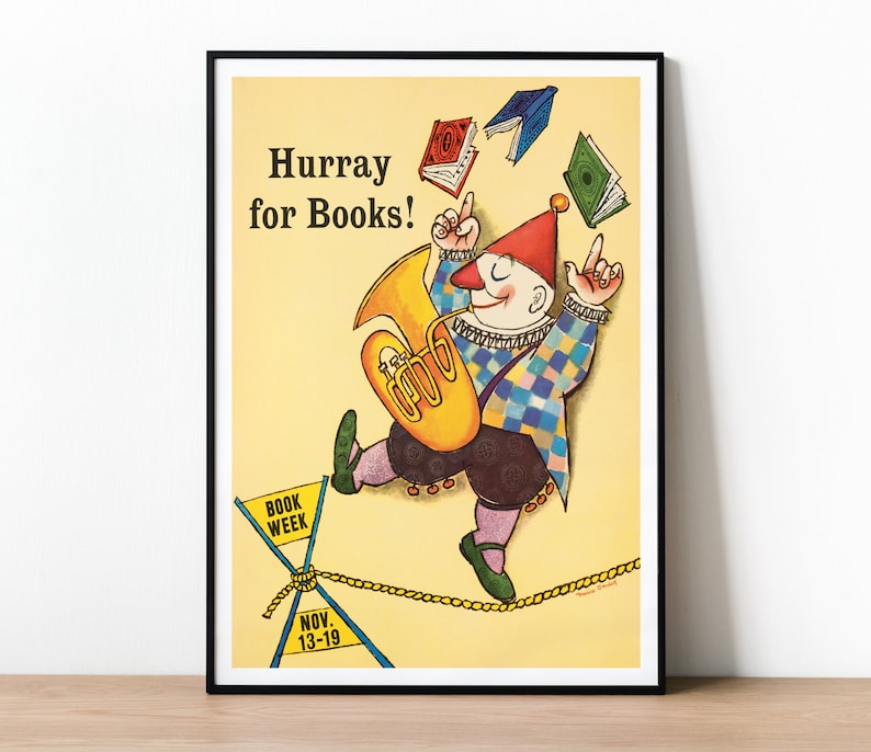 Maurice Sendak Hurray for Books Poster, Where the Wild Things Are ...