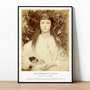 Alice Liddell (Alice In Wonderland) Portrait by Julia Margaret Cameron, Exhibition Poster, Victorian Photography Print, Lewis Carroll