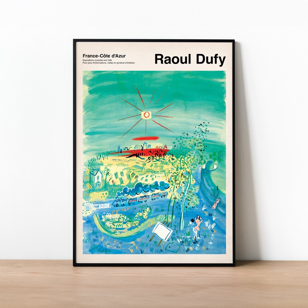 フランス発 BnF公式【ラウル・デュフィ】ヴィンテージ 額装 アート