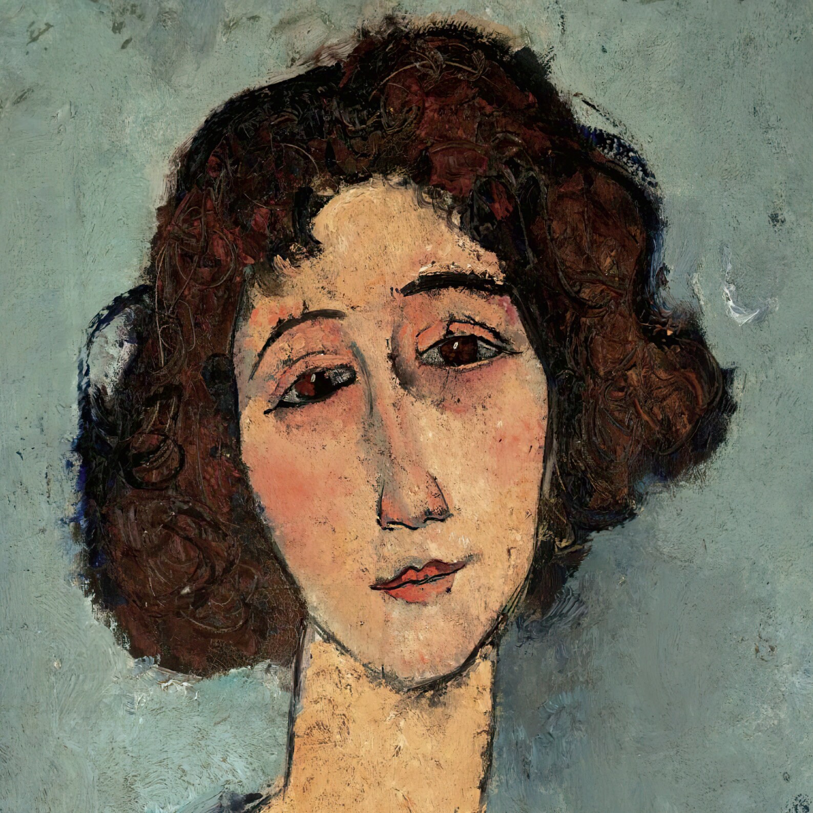 Modigliani Print, Amedeo Modigliani Exhibition Poster, Jeune Femme ...