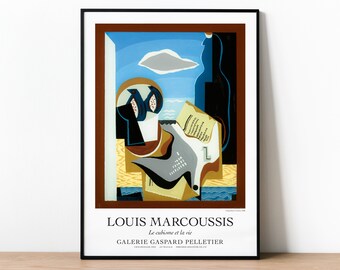 Cubist Poster, Louis Marcoussis Composition With Bird, Composition à l'oiseau, Bird Painting, Cubism Print, Bird Art, Museum Quality, Birds