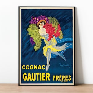 Classic 1907 French Cognac Advertising Poster, Art Nouveau Design BY Leonetto Cappiello, Wall Art, Museum Poster, Fine Art Gallery, Affiche