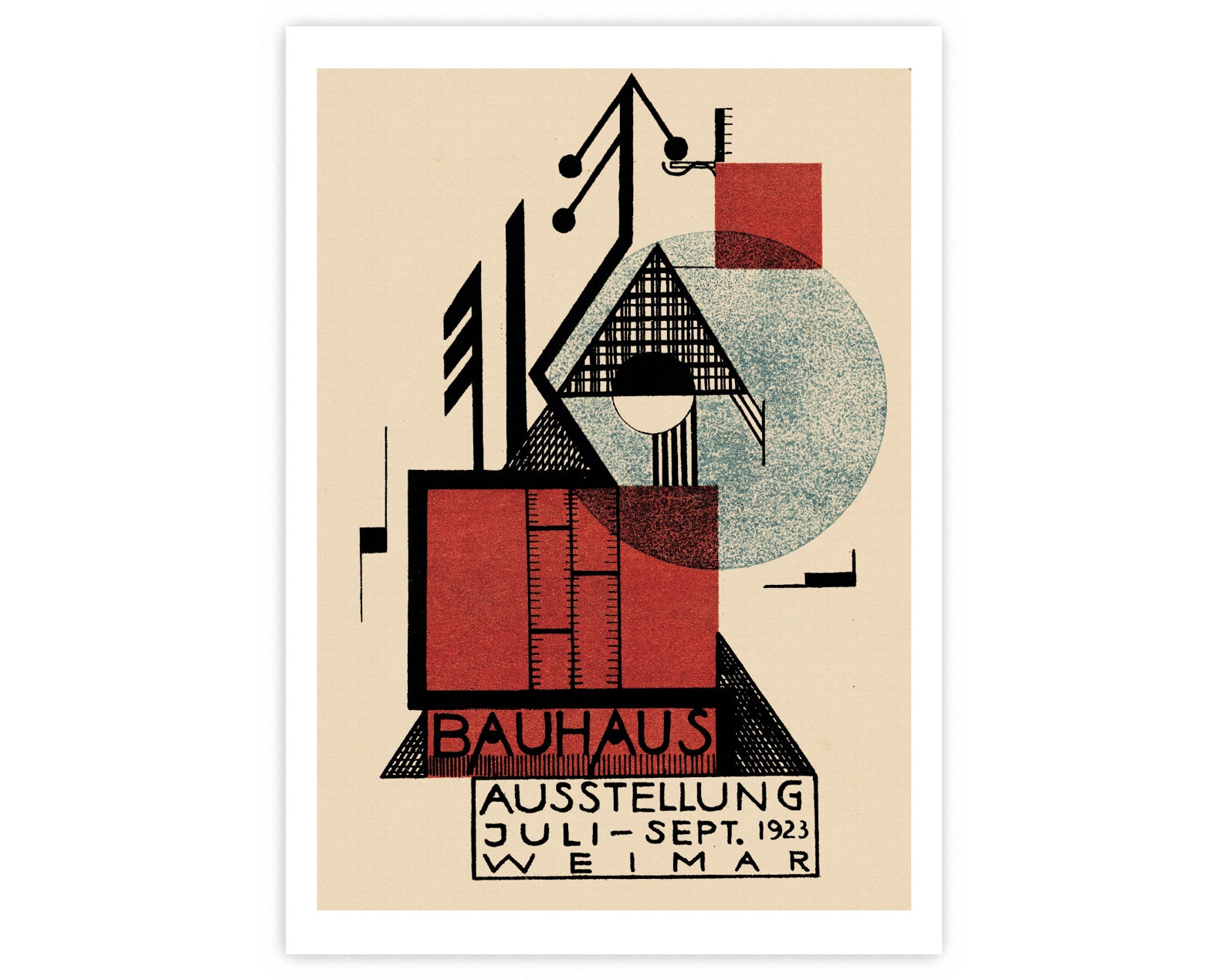 ルドルフ・バシャントによるバウハウスポスター、バウハウスワイマール