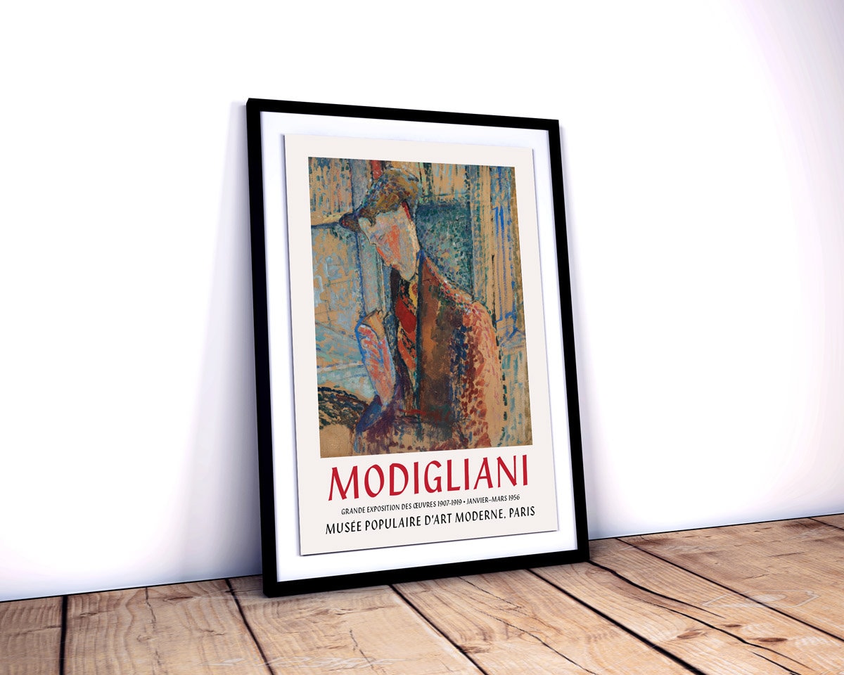 Modigliani Exhibition Poster, Amedeo Modigliani Art Print, Vintage ...