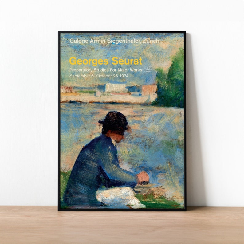Georges Seurat Pointillism Exhibition Poster