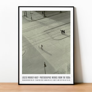 Laszlo Moholy-Nagy fotografie tentoonstelling poster, museumkwaliteit print, 7:00 (oudejaarsochtend) foto, Bauhaus print, kunst uit het midden van de eeuw
