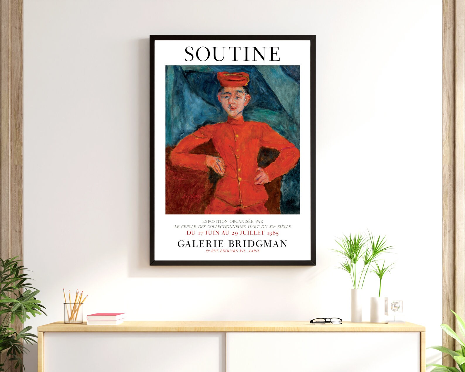 Soutine Poster Chaïm Soutine Exhibition Poster, Le Chasseur De Chez Maxim's, Chaim ...