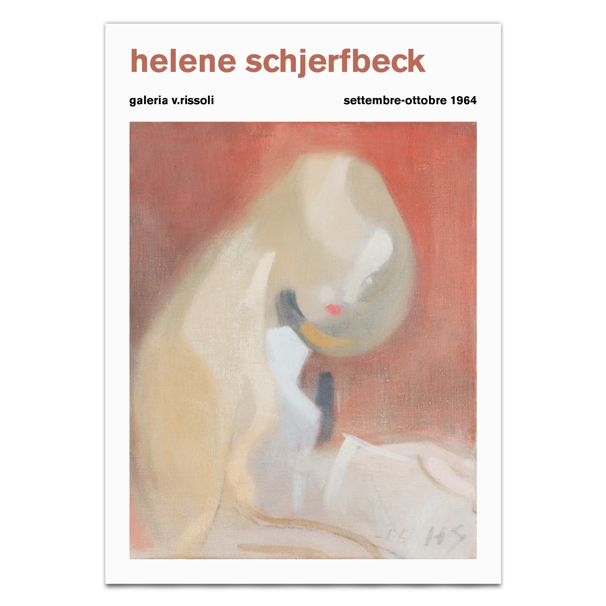 Helene Schjerfbeck Exhibition Poster Helene Schjerfbeck Print Gallery 
