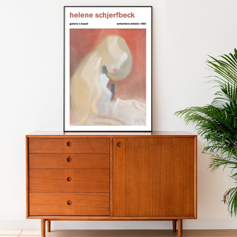 Helene Schjerfbeck Exhibition Poster Helene Schjerfbeck Print Gallery 
