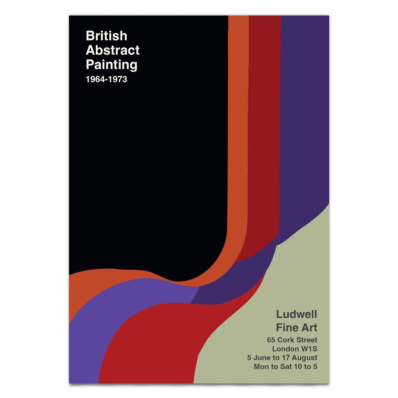 British Abstract Painting Art Poster – 1964–1973 Hard-edged Abstraction ...