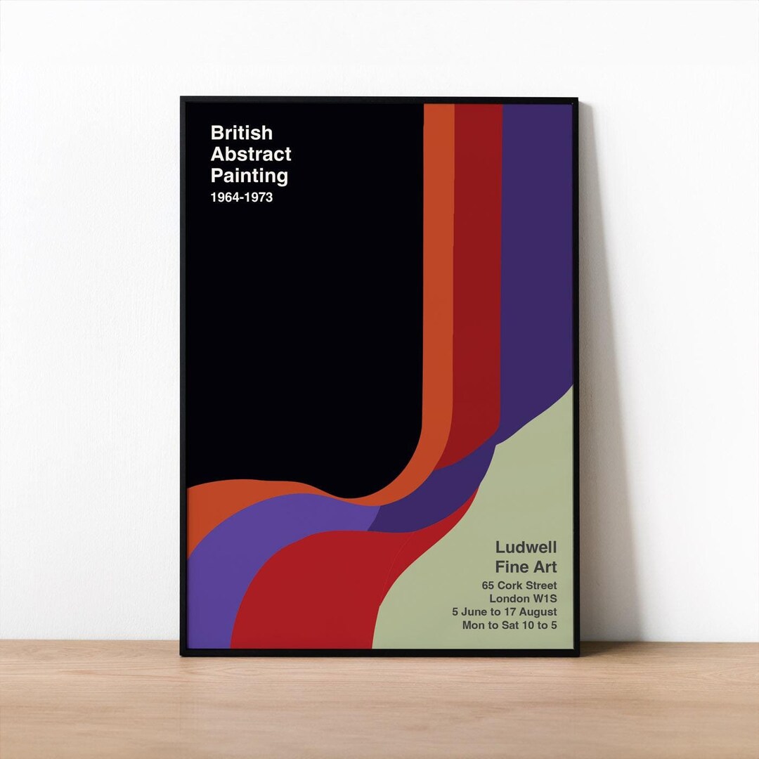 British Abstract Painting Art Poster – 1964–1973 Hard-edged Abstraction ...