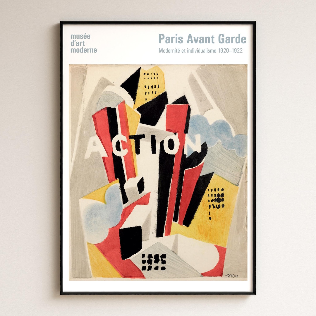 Albert Gleizes Action Cover Poster – 1920 Cubist Design, Avant-garde ...