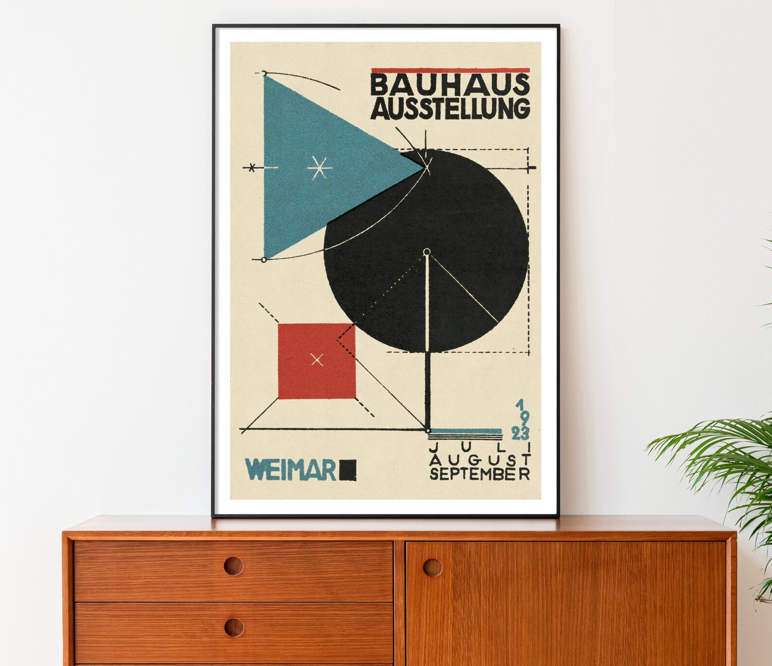 Herbert Bayer Bauhaus Poster Print, Bauhaus Weimar 1923