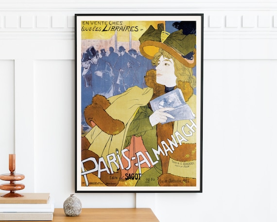 Georges de Feure Poster - Museum Quality Print - Paris Almanac Painting - Vintage Wall Art Decor - Art Nouveau Poster - French Poster