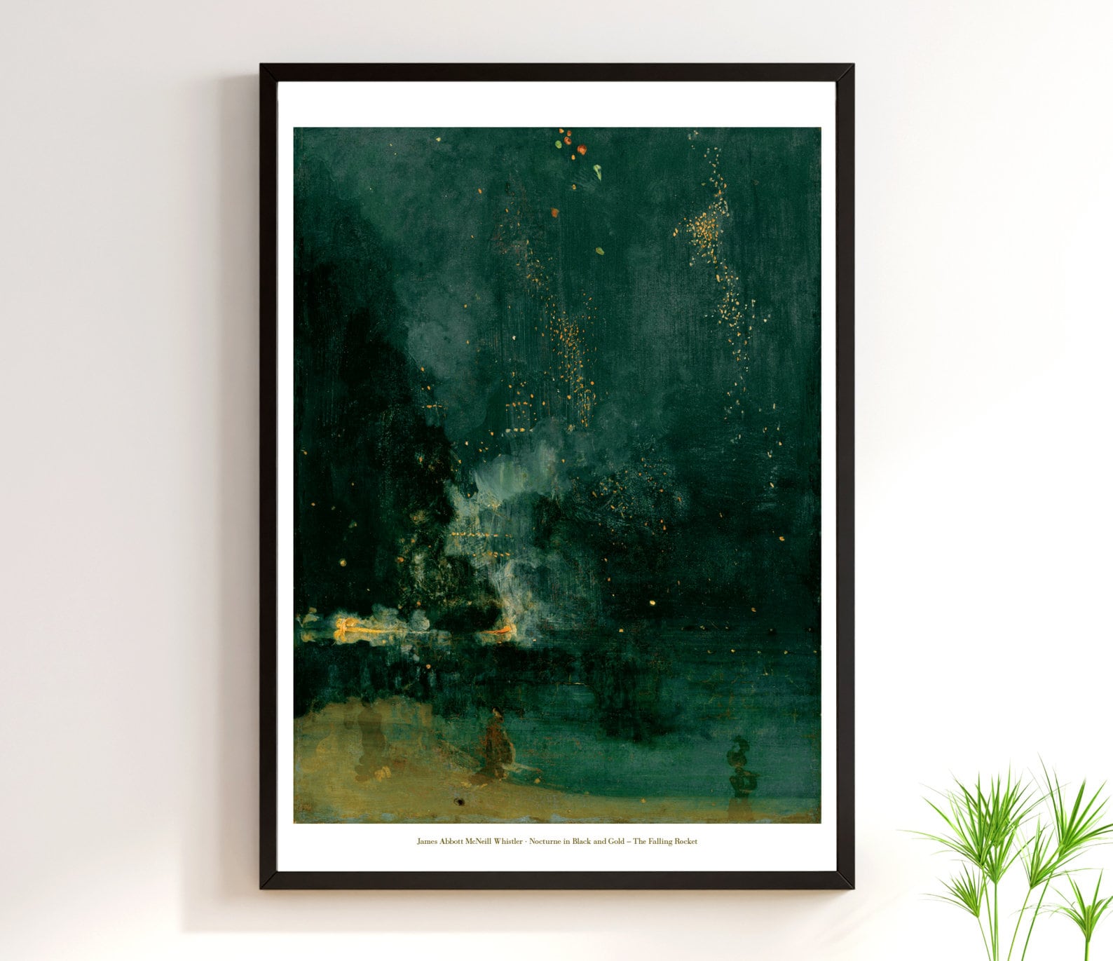 James Abbott Mcneill Whistler Print of His Famous Fireworks