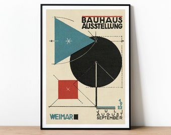 ハリー・ベルトイア バウハウス Bauhaus アートポスター A2版 ヘルベルト・ベイヤー バウハウス ポスタープリント、バウハウス