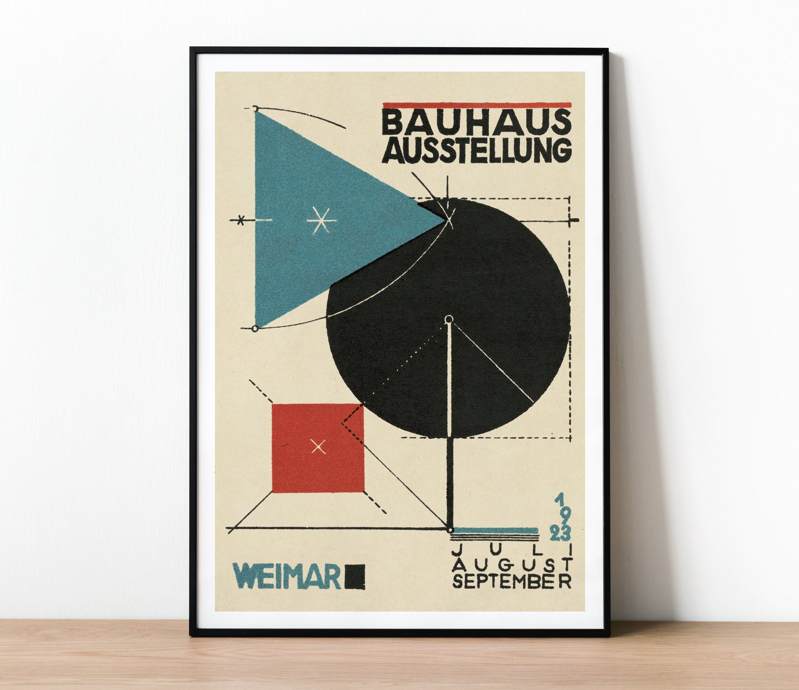 Canvas Poster Bauhaus Weimar Poster Bauhaus Exhibition Print - Temu