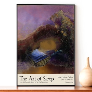 Odilon Redon tentoonstelling poster - galerij kwaliteit print - Orpheus - kunst van het slapen - Wall Art Decor - Redon print - meerdere maten beschikbaar