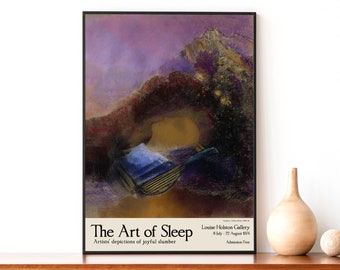 Odilon Redon Exhibition Poster - Gallery Quality Print - Orpheus - Art Of Sleep - Wall Art Decor - Redon Print - Multiple Sizes Available