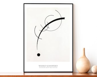 Wassily Kandinsky Exhibition Poster - Abstract Art - Minimalist Print - Modern Art - Kandinsky Print - Modern Wall Art - Poster Print